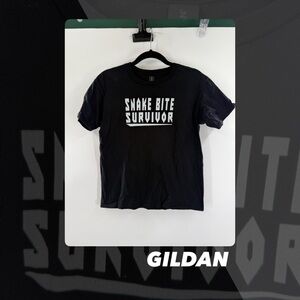 EUC Gildan Snake Bite Survivor Tee
